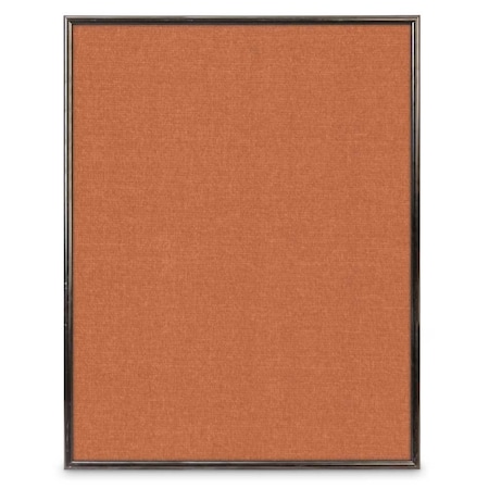 United Visual Products Corkboard, Fabric, 2 Door, Satin/Gry, 72x36" UV305-SATIN-MEDGRY